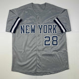 Autographed/Signed Joe Girardi New York Grey Baseball Jersey JSA COA