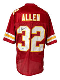 Marcus Allen Kansas City Signed Red Football Jersey BAS