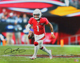 Kyler Murray Signed Cardinals Eagle Eye White Cleats 16x20 Photo- BA W *Black