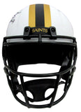 Drew Brees Autographed Full Size Lunar Replica Helmet Saints Beckett 178266