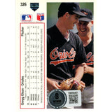 Gregg Olson Autographed 1990 Upper Deck 326 Trading Card Beckett 47990