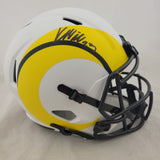 BLAKE CORUM & KYREN WILLIAMS SIGNED RAMS FS LUNAR ECLIPSE SPEED REP HELMET BAS