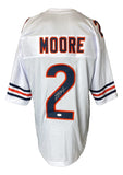 DJ Moore Chicago Signed White Football Jersey JSA ITP