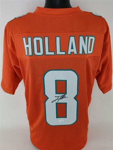 Jevon Holland Signed Miami Dolphins Jersey (JSA COA) 2021 2nd Round Draft Pk D.B