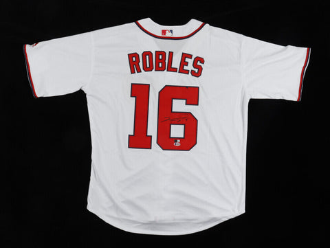 Victor Robles Signed Washington Nationals Jersey (Beckett) Series Champion 2019