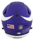 Vikings Adrian Peterson "2x Insc" Signed Speed Flex Full Size Helmet BAS Witness