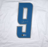 Jameson Williams Autographed White Pro Style Jersey - Beckett W Hologram *Silver