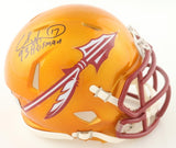 Charlie Ward Signed Florida State Seminoles Mini Helmet "93 Heisman"(Beckett) QB