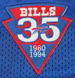 Bills Jim Kelly "HOF 02" Signed Blue 1994 Throwback M&N Jersey BAS #BG90719