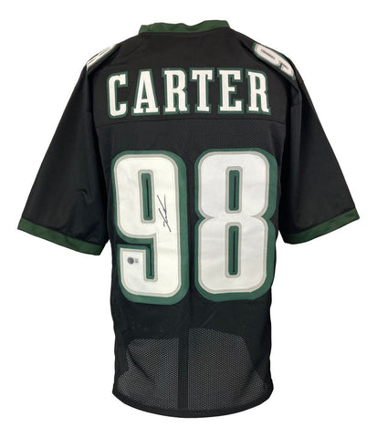 Jalen Carter Philadelphia Signed Black Football Jersey BAS