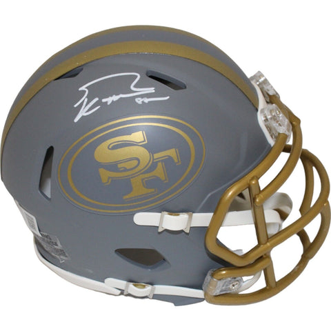 George Kittle Autographed San Francisco 49ers Slate Mini Helmet Beckett 46425