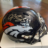 Champ Bailey HOF Autographed Signed Denver Broncos Mini Helmet HOF 19 Fanatics