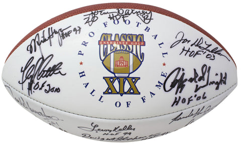 Football Hall of Fame XIX Golf Classic Multi Signed Football BAS LOA