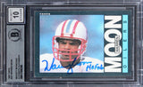 Oilers Warren Moon "HOF 06" Signed 1985 Topps #251 Rookie Auto 10! BAS Slabbed