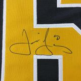 Autographed/Signed Jaromir Jagr Pittsburgh Black Hockey Jersey JSA COA