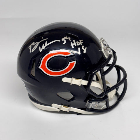 Brian Urlacher Autographed Signed Chicago Bears Mini Helmet HOF 18 Beckett
