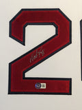 FRAMED BOSTON RED SOX WADE BOGGS AUTOGRAPHED SIGNED JERSEY BECKETT HOLO