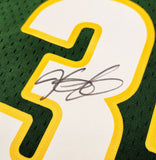 SUPERSONICS KEVIN DURANT AUTOGRAPHED GREEN M&N 2007-08 JERSEY L BECKETT 212190