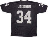 Bo Jackson Oakland Signed Black Football Jersey BAS