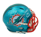 Ricky Williams Signed Miami Dolphins Speed Authentic Flash Helmet - Grass over T