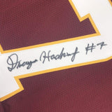 Autographed/Signed Dwayne Haskins Jr. Washington Burgundy Jersey JSA COA