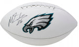 Miles Sanders Signed Philadelphia Eagles Logo Football (JSA COA) Penn State R.B.