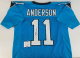 Robby Anderson Signed Carolina Panthers Jersey (JSA COA) Former N Y Jets W.R.