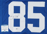 David Tyree Signed New York Giant Jersey (Beckett COA) "Super Bowl Helmet Catch"