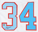 Earl Campbell Signed Houston Oilers Jersey / 5xPro Bowl RB (Beckett) 1979 MVP