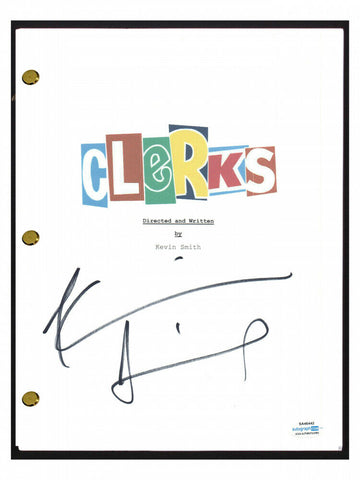 Kevin Smith (Silent Bob) Signed "Clerks" Full Movie Script (AutographCOA COA)