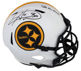 Steelers Hines Ward Authentic Signed Lunar Full Size Speed Rep Helmet BAS Wit