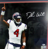 DESHAUN WATSON AUTOGRAPHED FRAMED 16X20 PHOTO HOUSTON TEXANS BECKETT BAS 130284