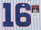 Patrick Wisdom Signed Chicago Cubs Pinstriped Nike Jersey (JSA COA) 3rd Baseman