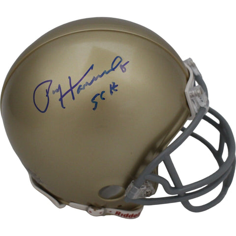 Paul Hornung Signed Notre Dame Fighting Irish VSR4 Mini Helmet 56 HT PSA 46038