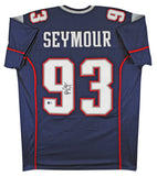 Richard Seymour Authentic Signed Navy Pro Style Jersey BAS Witnessed 2