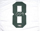 Josh Jacobs Autographed White Pro Style Jersey-Beckett W Hologram *Silver