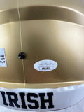 Rudy Ruettiger Signed Notre Dame Fighting Irish Full-Size Helmet Inscription JSA