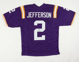 Justin Jefferson Signed LSU Tigers Jersey (JSA COA) Vikings 2020 1st Round Pk WR