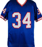 Thurman Thomas Autographed Blue Pro Style JSTAT Jersey-Beckett W Hologram *Black