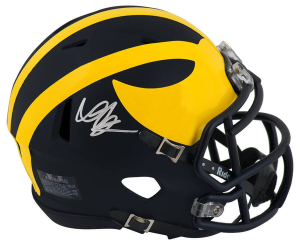 Donovan Peoples-Jones Signed Michigan Riddell Speed Mini Helmet - (SCHWARTZ COA)