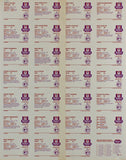 Athletics 15.25x19.5 Uncut Trading Card Sheet Un-signed