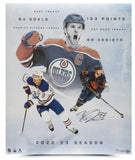 Connor McDavid Autographed '22-'23 Season Accomplishments 20x24 Photo UDA LE 97