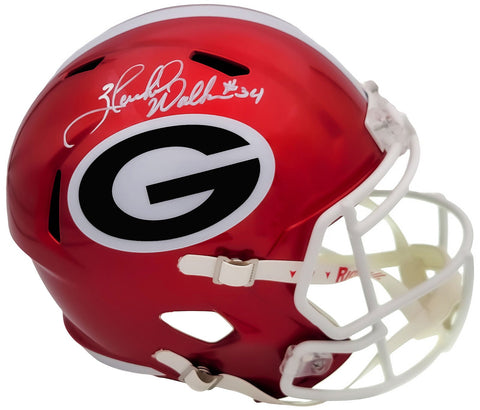 HERSCHEL WALKER AUTOGRAPHED GEORGIA FLASH FULL SIZE SPEED HELMET BECKETT 202153