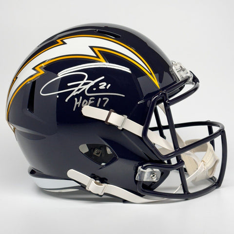 LaDainian Tomlinson Signed Autographed Chargers FS Replica Helmet w/ HOF '17 BAS