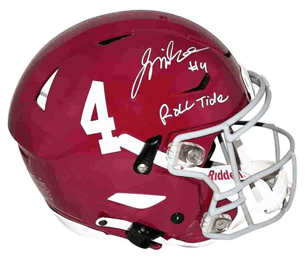 JALEN MILROE SIGNED ALABAMA CRIMSON TIDE AUTHENTIC SPEEDFLEX HELMET W/ ROLL TIDE