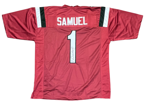 DEEBO SAMUEL SIGNED SOUTH CAROLINA GAMECOCKS #1 GARNET JERSEY BECKETT