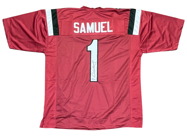 DEEBO SAMUEL SIGNED SOUTH CAROLINA GAMECOCKS #1 GARNET JERSEY BECKETT