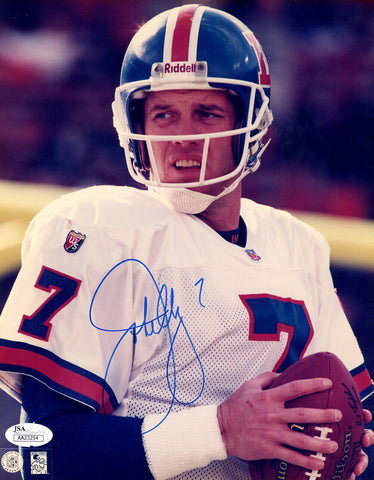 John Elway Autographed/Signed Denver Broncos 8x10 Photo JSA 48327