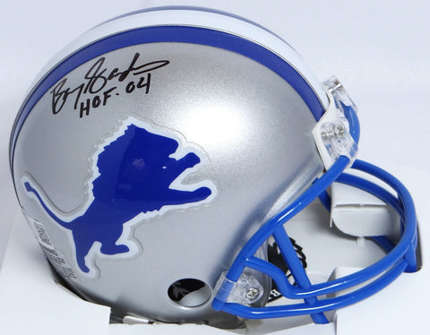 Barry Sanders Autographed Lions 83-02 Mini Helmet w/HOF-Beckett W Holo *Black