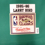 CELTICS LARRY BIRD AUTOGRAPHED GREEN MITCHELL & NESS JERSEY M BECKETT 177712